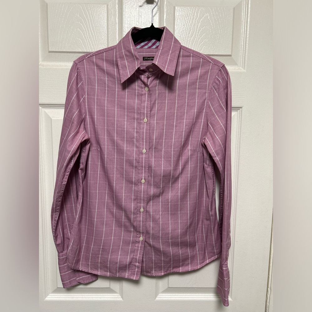 J. McLaughlin Women’s Buttons Down Striped Shirt Size 6
